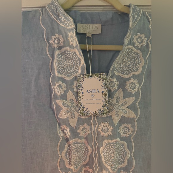 NWT! ASHA by Ashley McCormick Minnie Dress in Cloud - Size L - Picture 5 of 6